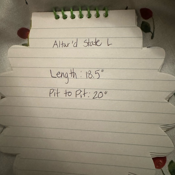 Altar’d State Cherry Tie-Front Blouse - White - Picture 4 of 5